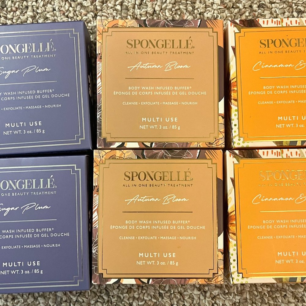 NWT Spongelle Body Wash Sponges-Set of 6